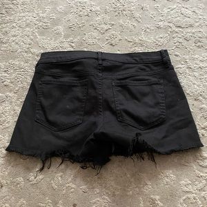 Express black plain jean shorts